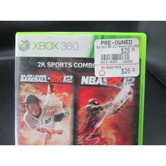 2K Sports Combo Pack Major League Baseball 2K12/NBA 2K12 (Xbox 360) CIB - Picture 2 of 11